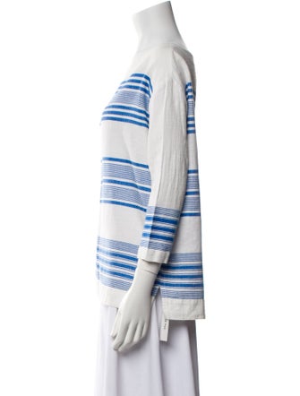 Lemlem Striped Bateau Neckline Top