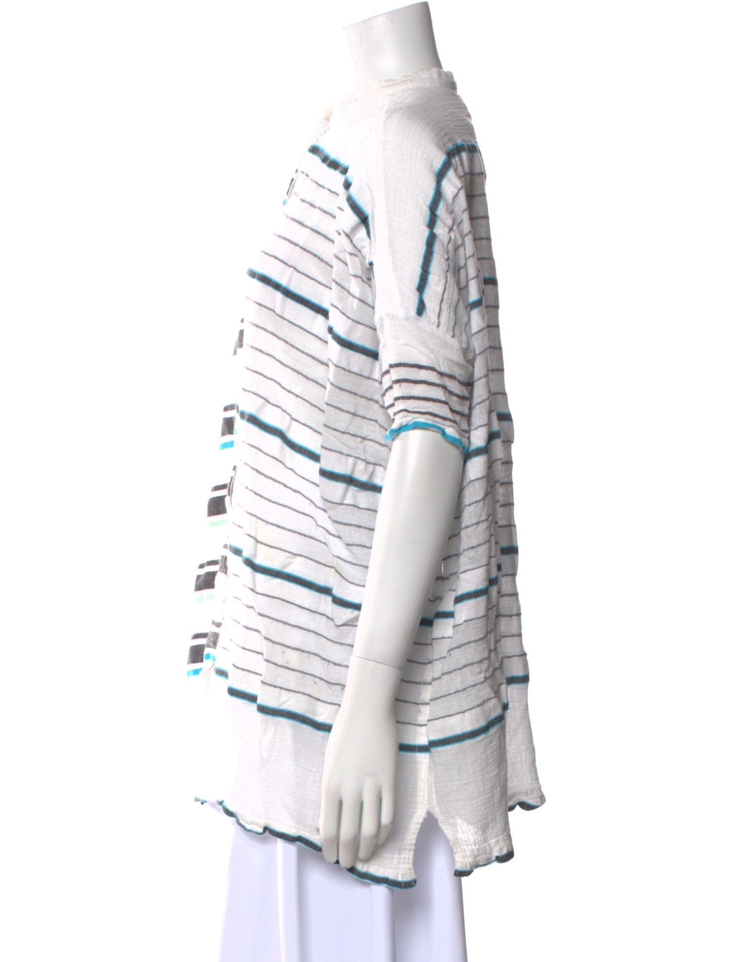 Lemlem Striped V-Neck Tunic