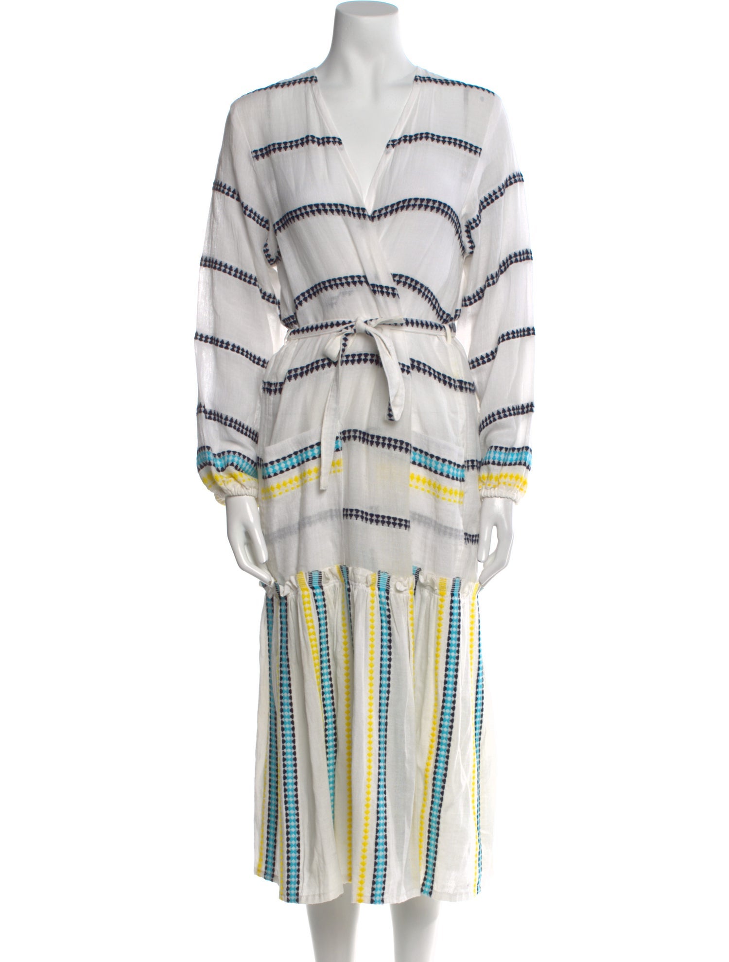 Lemlem Striped Midi Length Dress