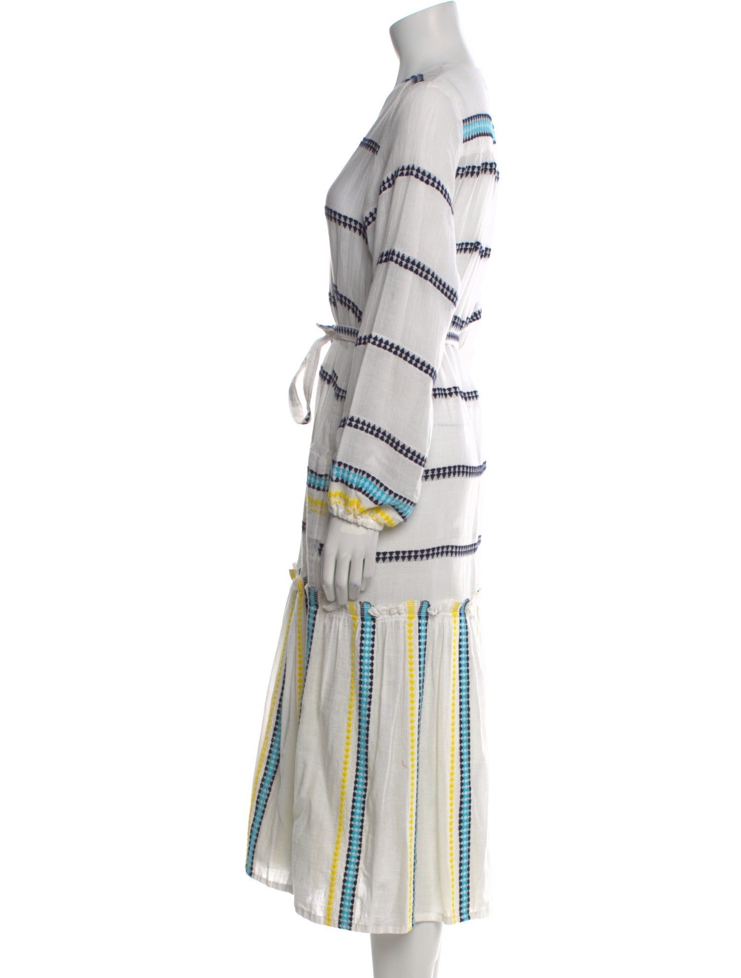 Lemlem Striped Midi Length Dress