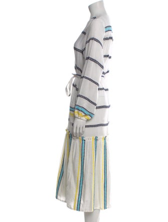 Lemlem Striped Midi Length Dress