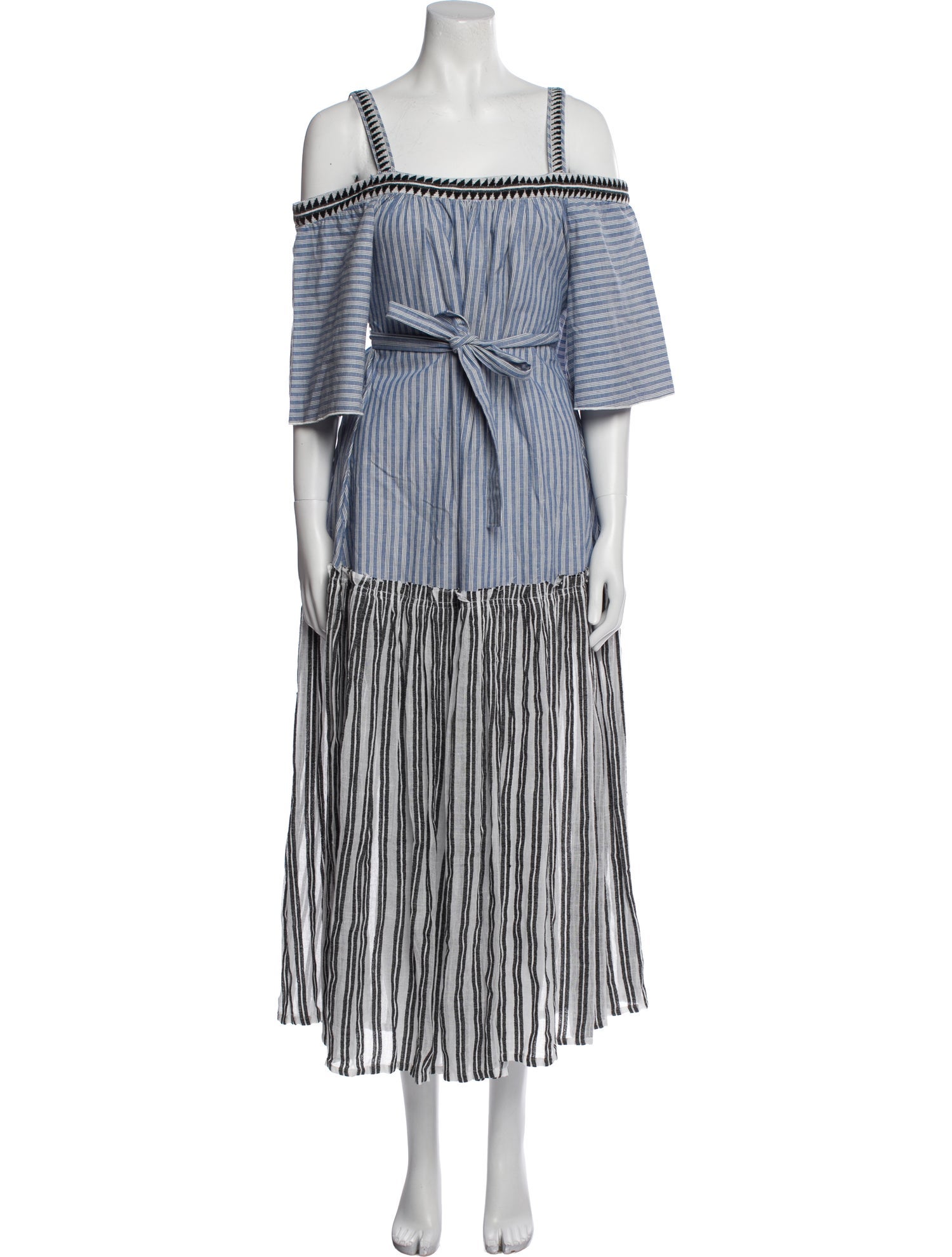 Lemlem Striped Midi Length Dress