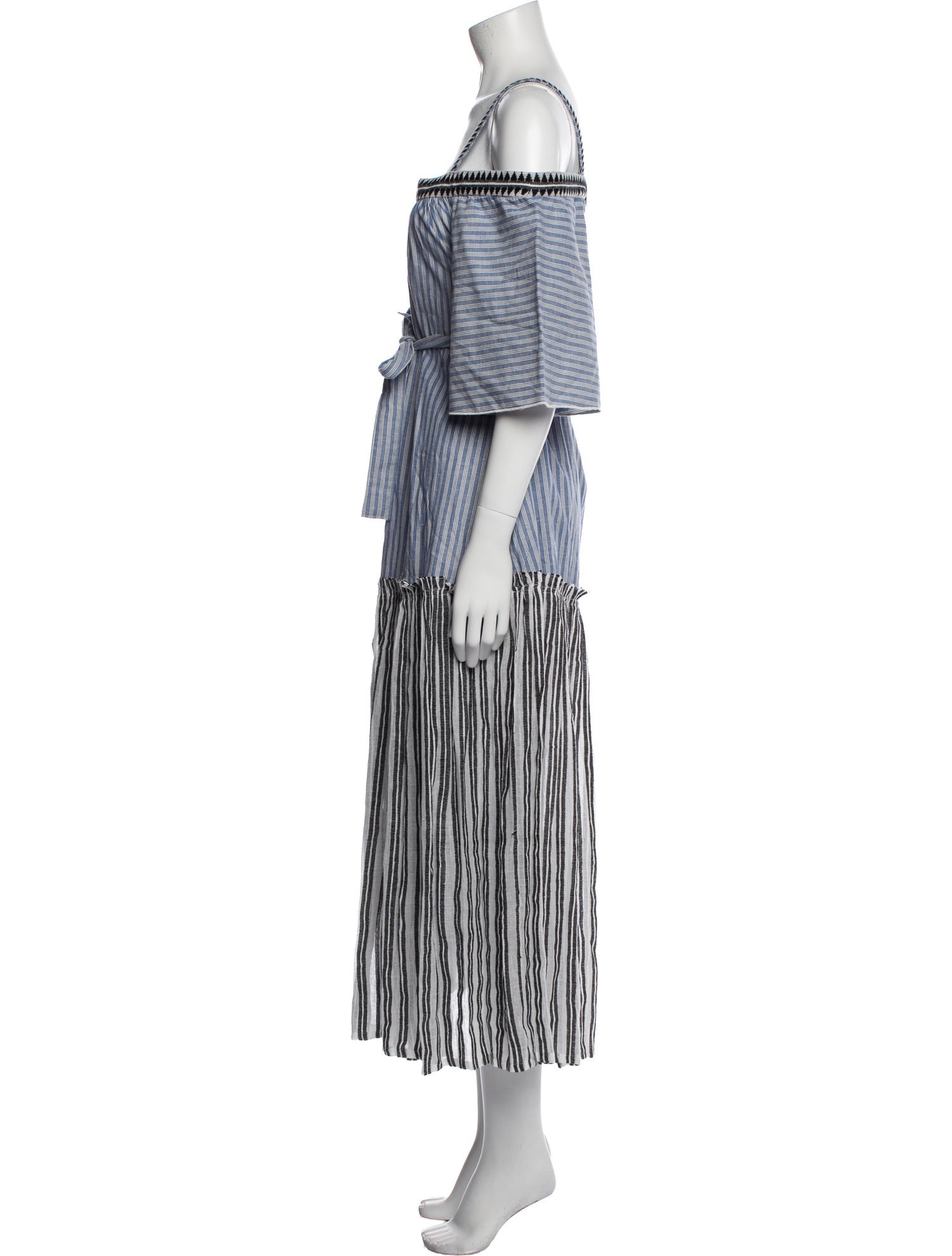 Lemlem Striped Midi Length Dress