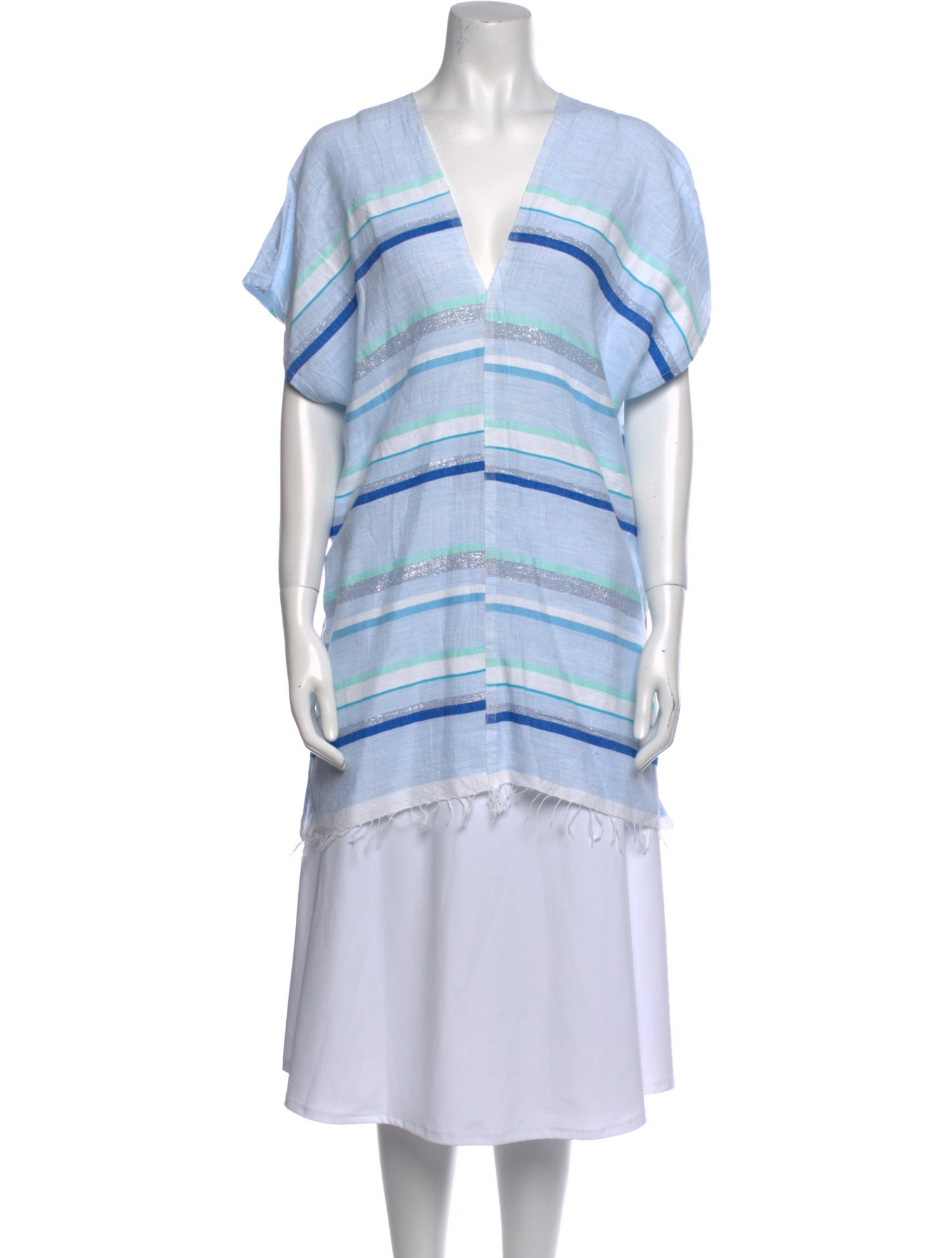 Lemlem Striped V-Neck Tunic