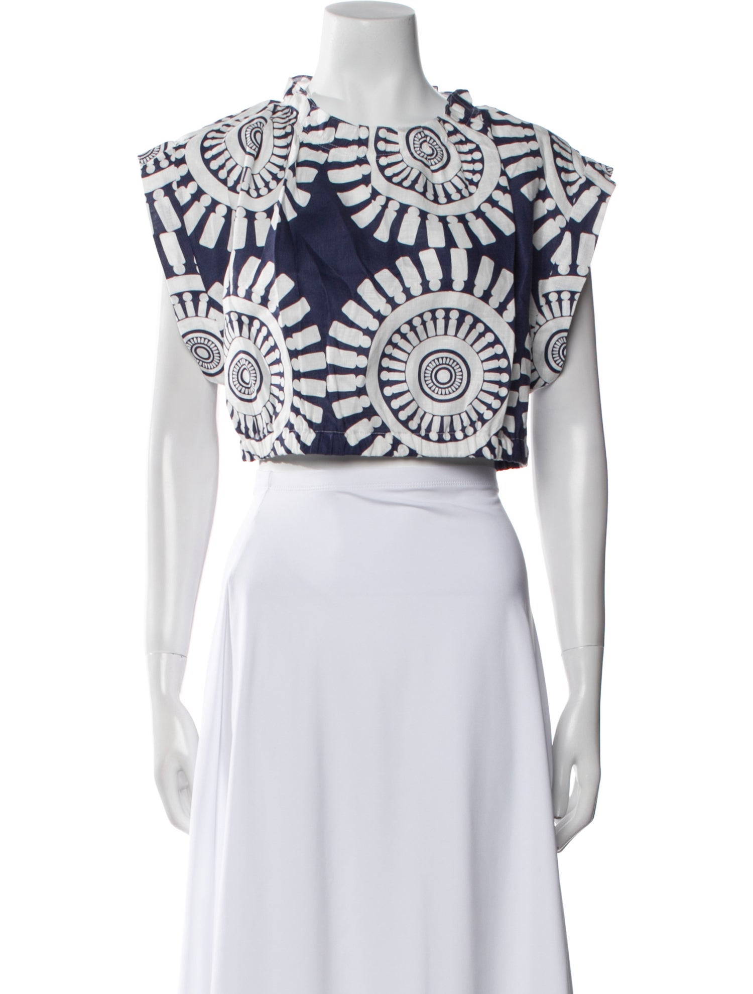 Lemlem Linen Printed Crop Top w/ Tags