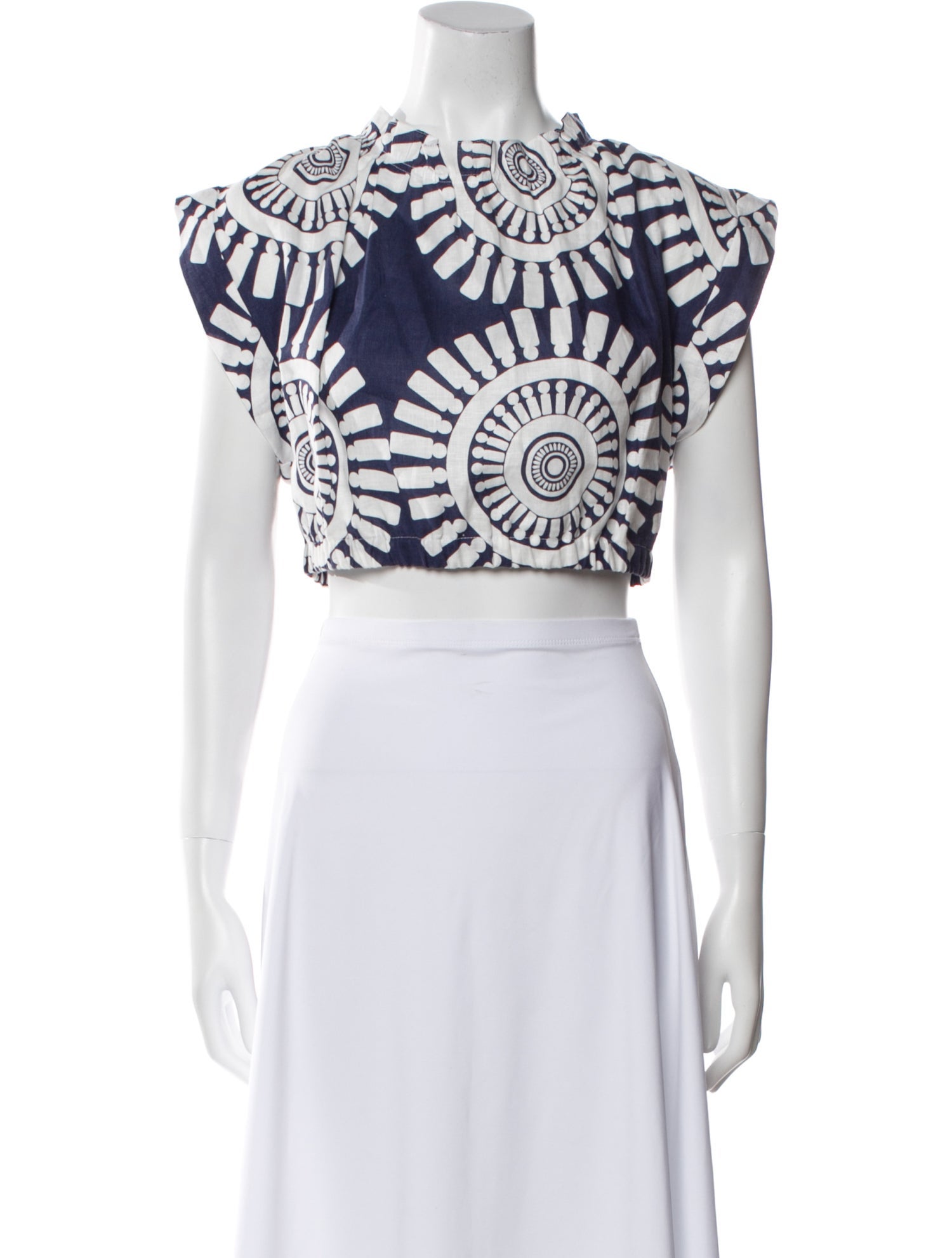 Lemlem Linen Printed Crop Top w/ Tags