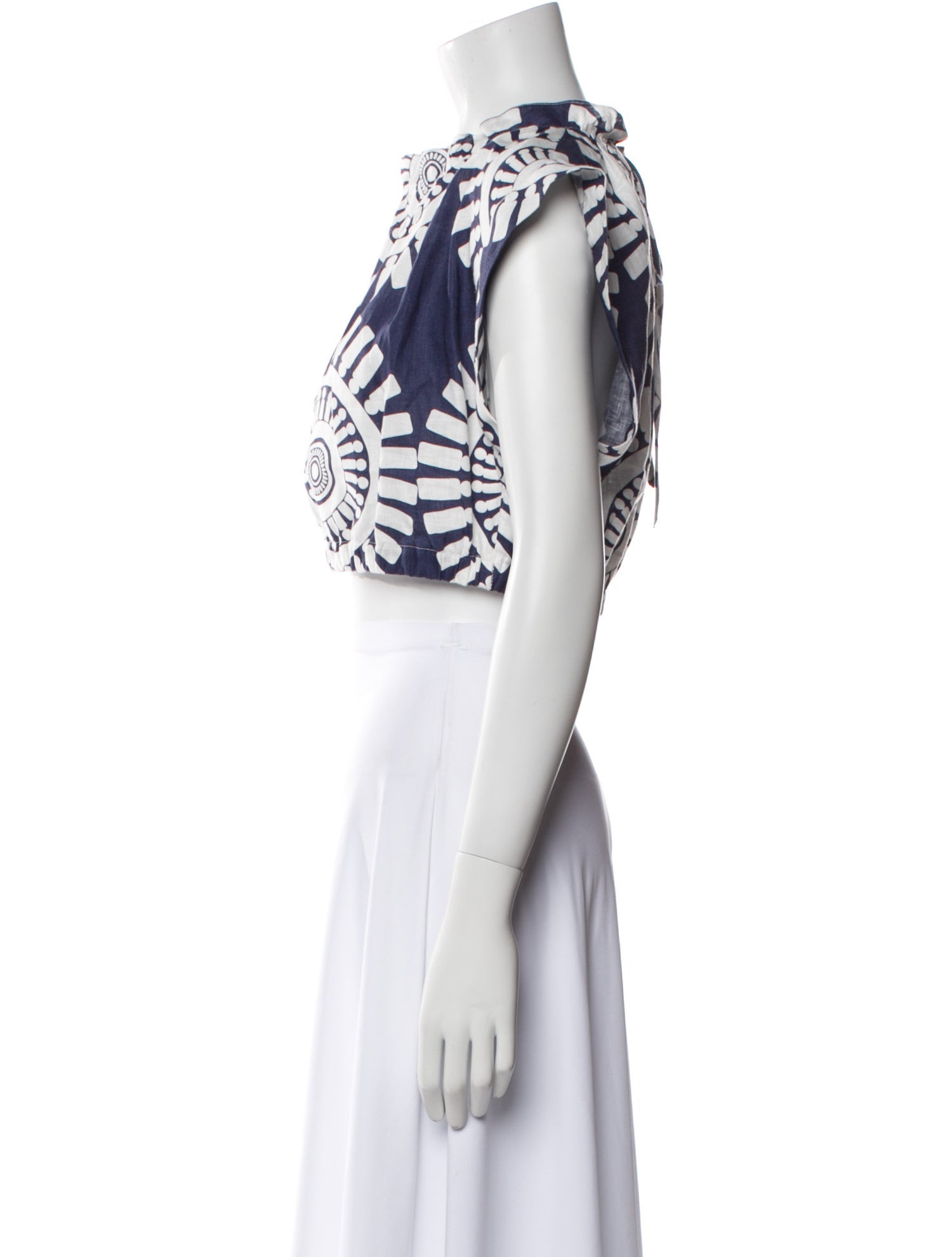 Lemlem Linen Printed Crop Top w/ Tags