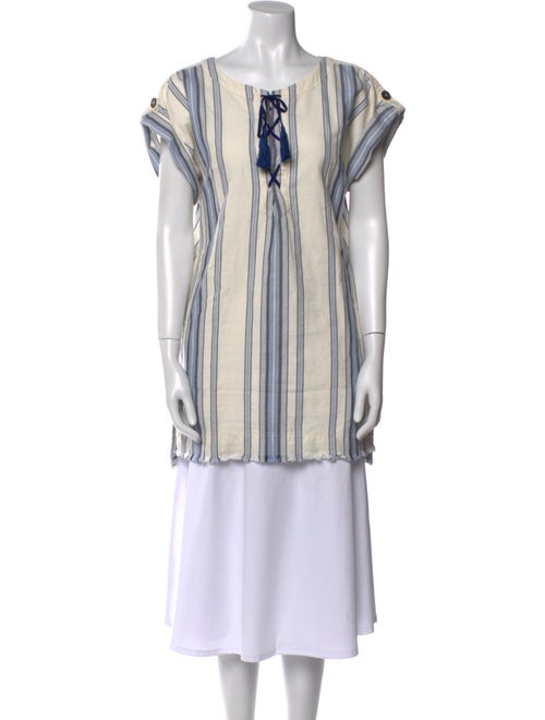 Lemlem Striped Scoop Neck Tunic