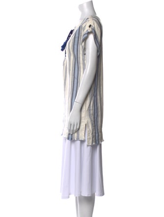 Lemlem Striped Scoop Neck Tunic