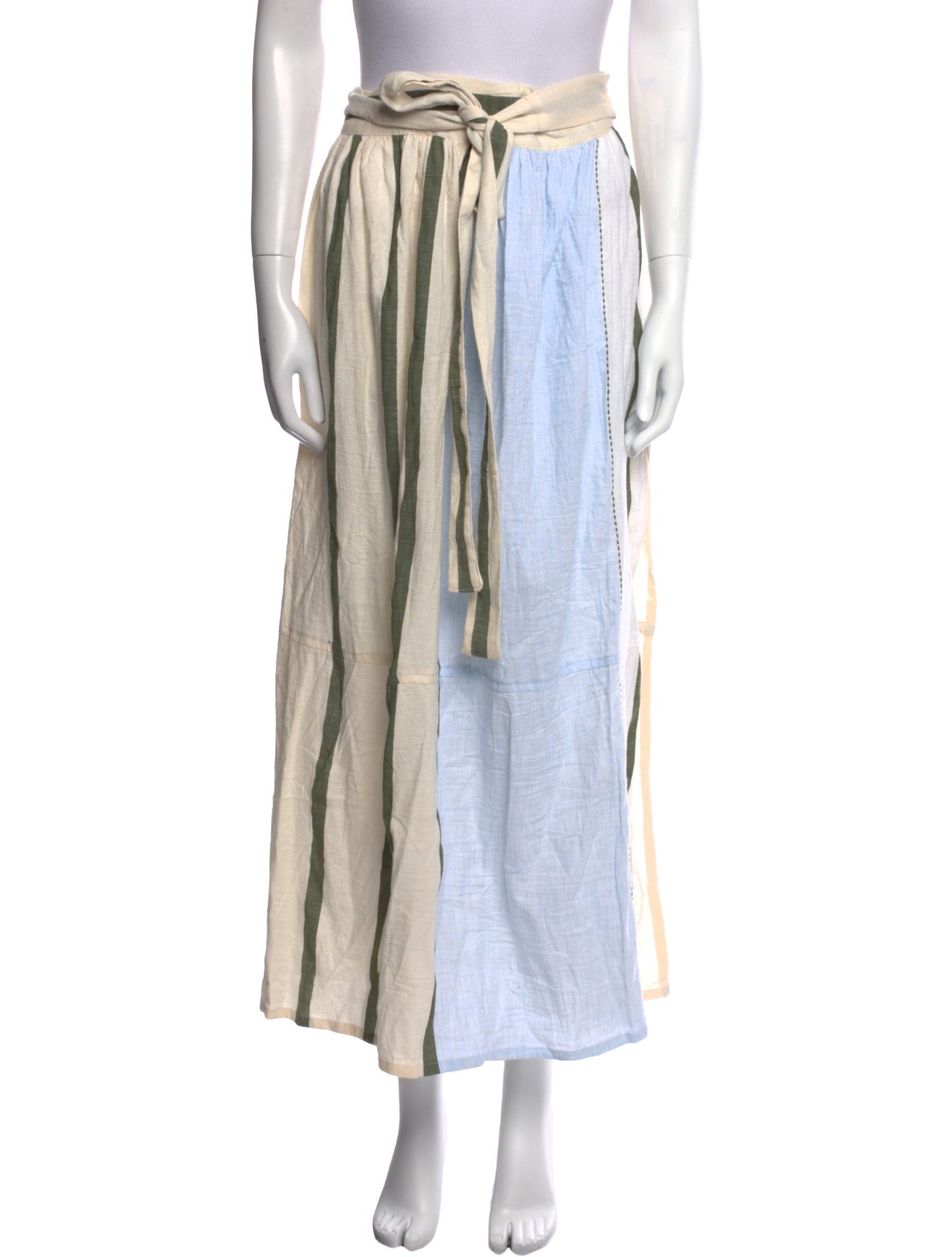 Lemlem Striped Midi Length Skirt