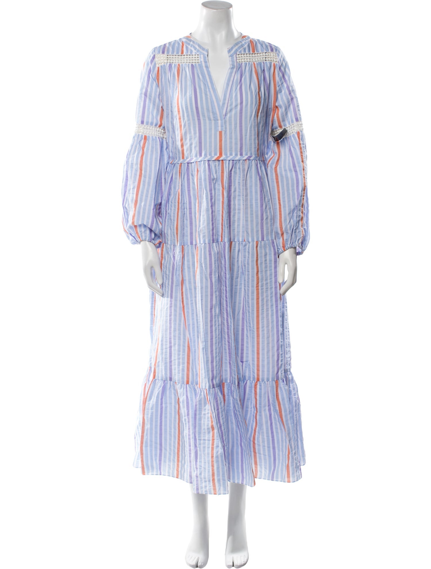 Lemlem Striped Midi Length Dress