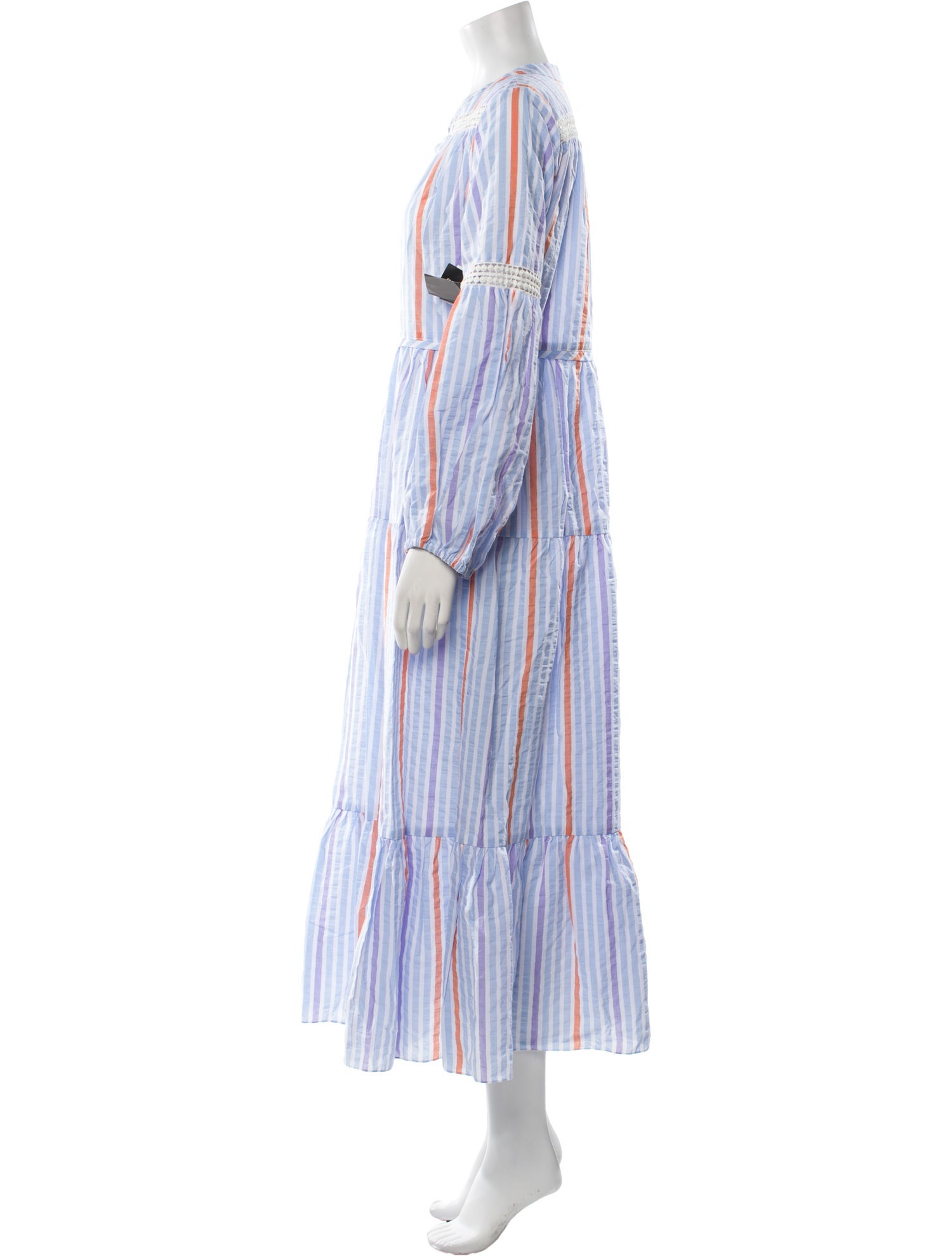 Lemlem Striped Midi Length Dress