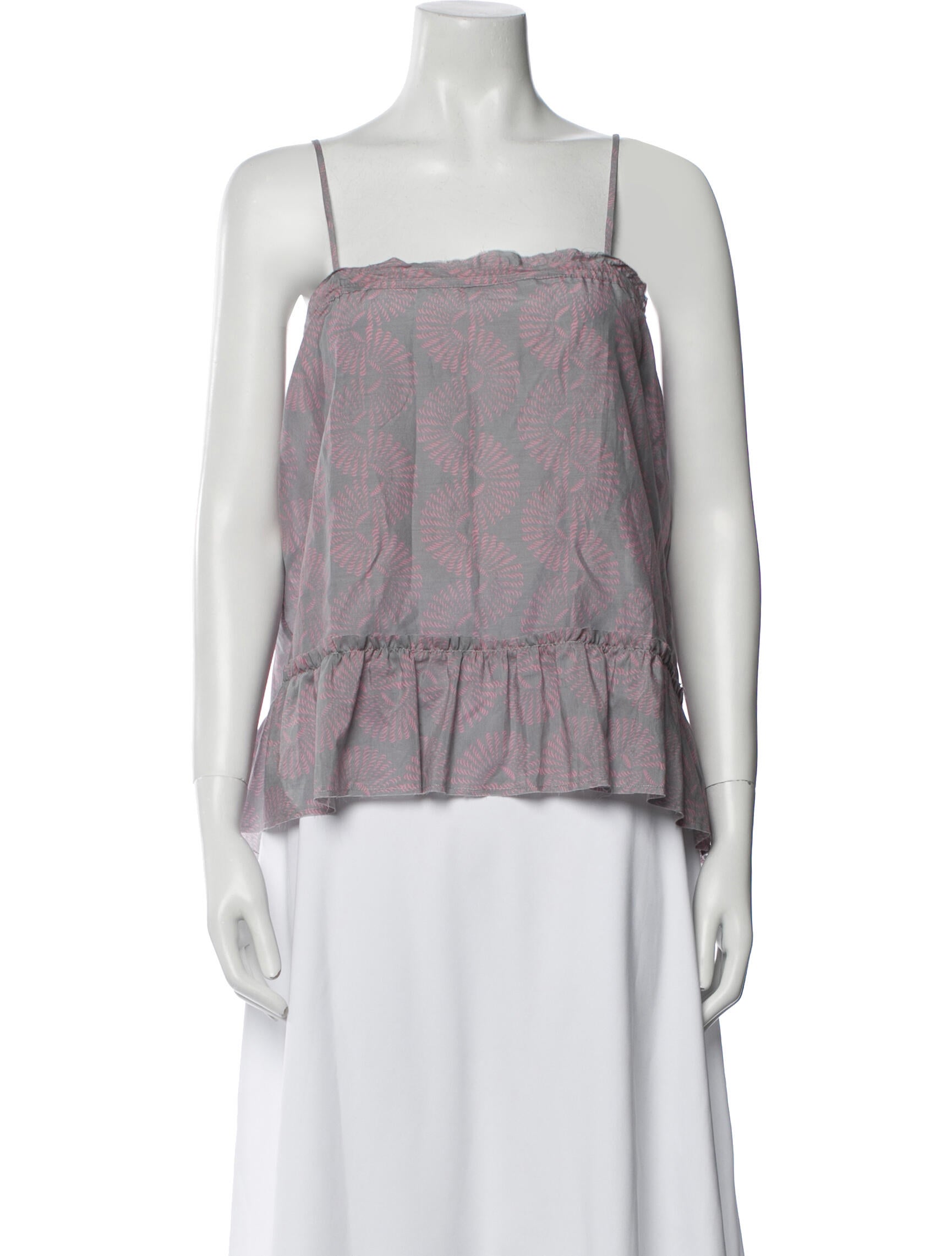 Lemlem Printed Square Neckline Top