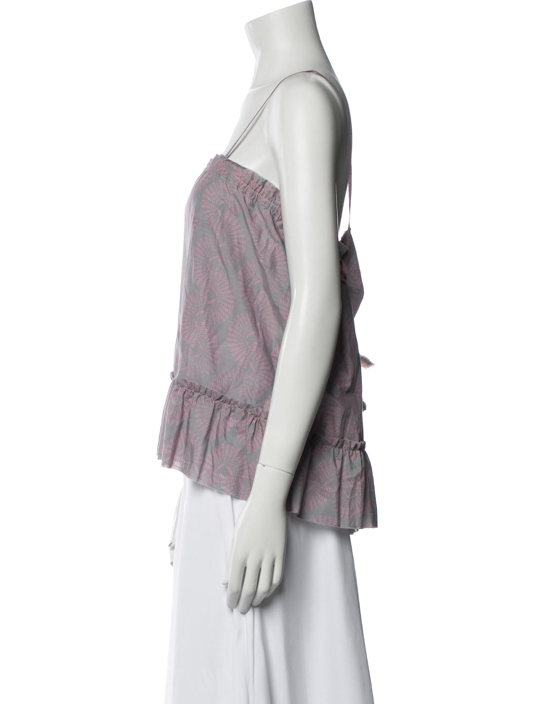 Lemlem Printed Square Neckline Top