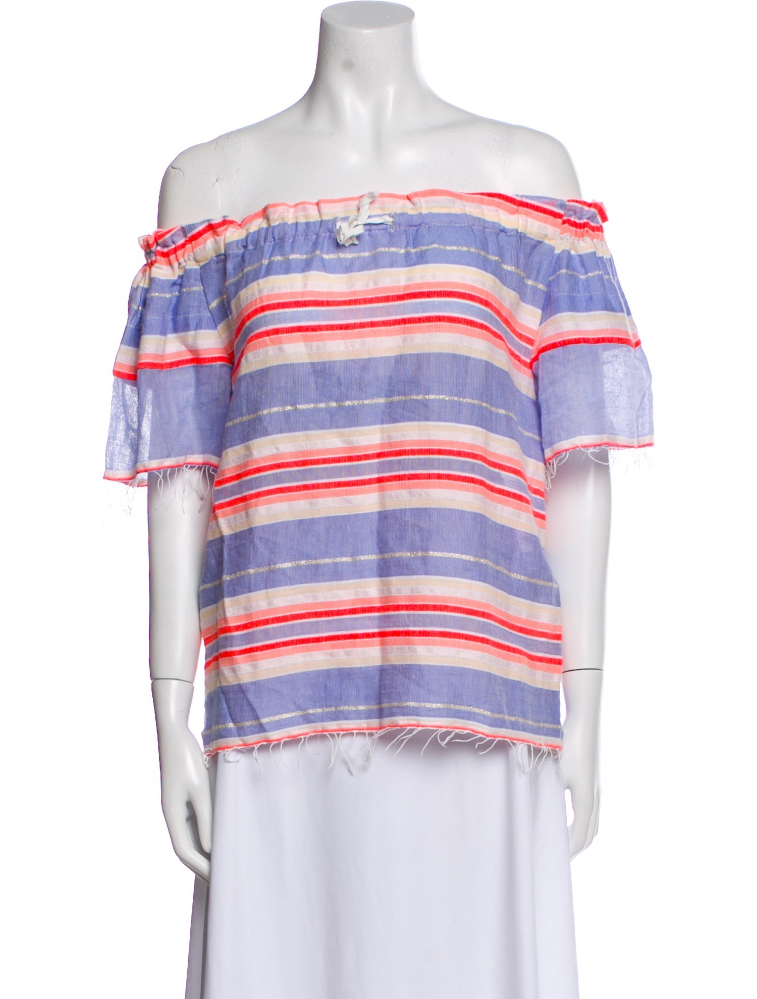 Lemlem Striped Off-The-Shoulder Top w/ Tags