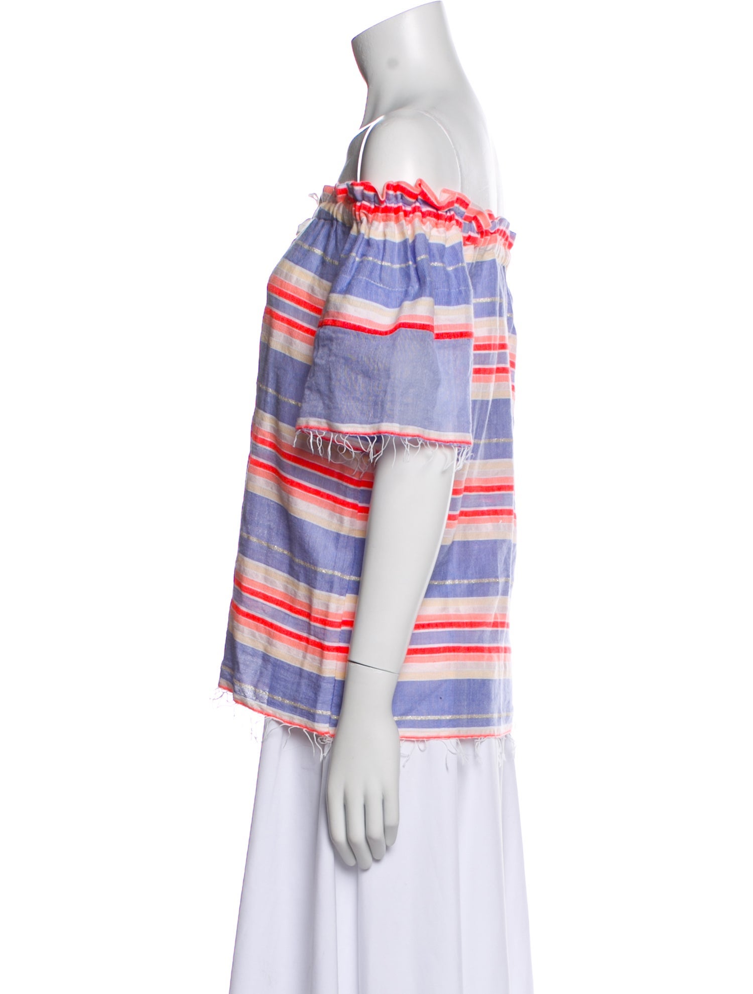 Lemlem Striped Off-The-Shoulder Top w/ Tags