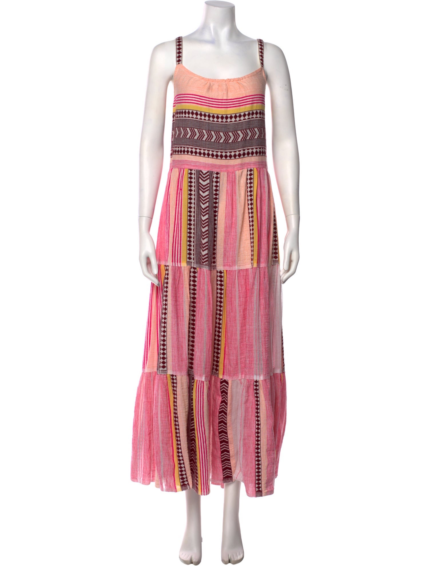 Lemlem Striped Midi Length Dress