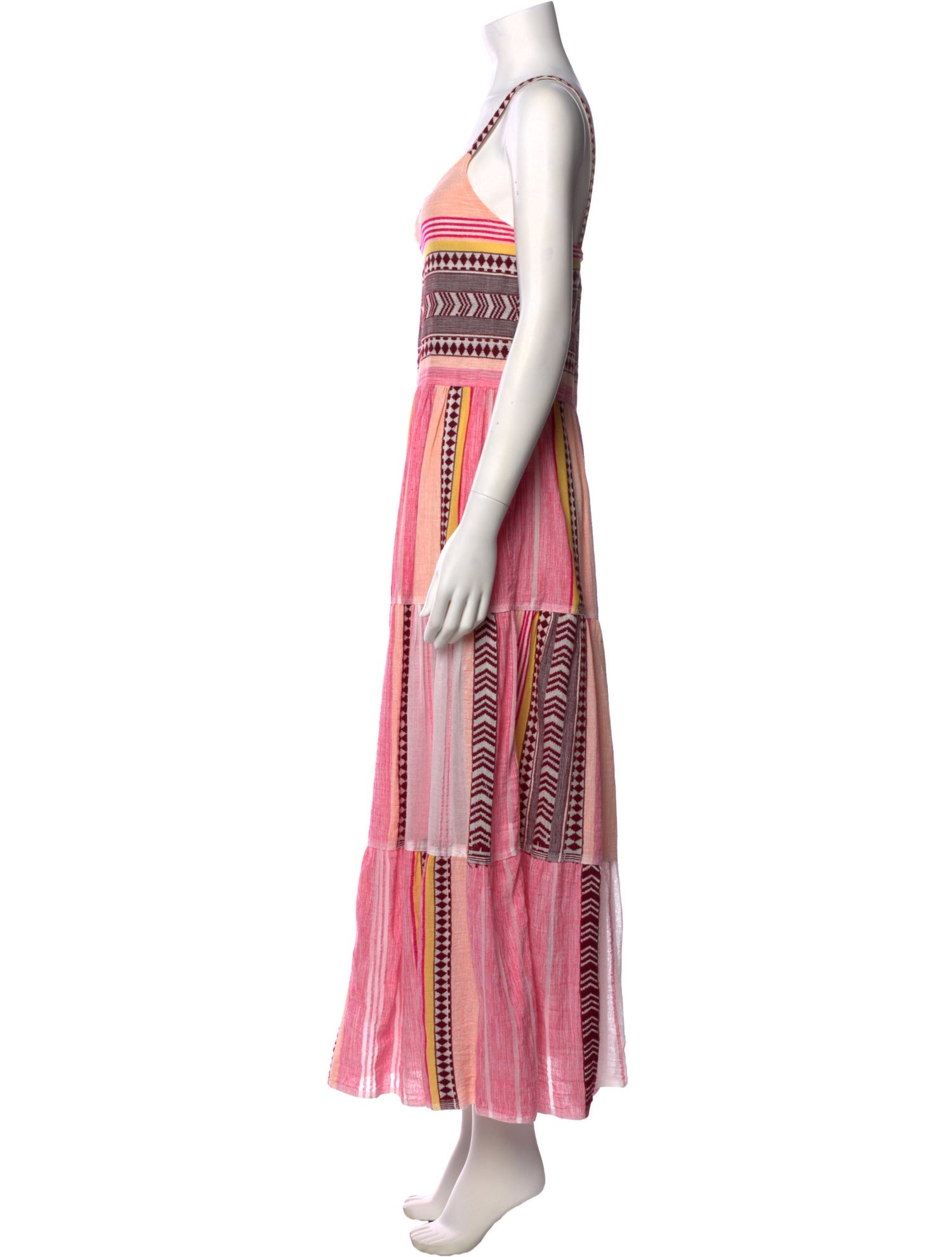 Lemlem Striped Midi Length Dress