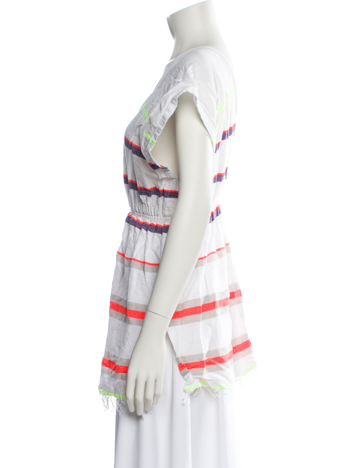 Lemlem Striped V-Neck Top