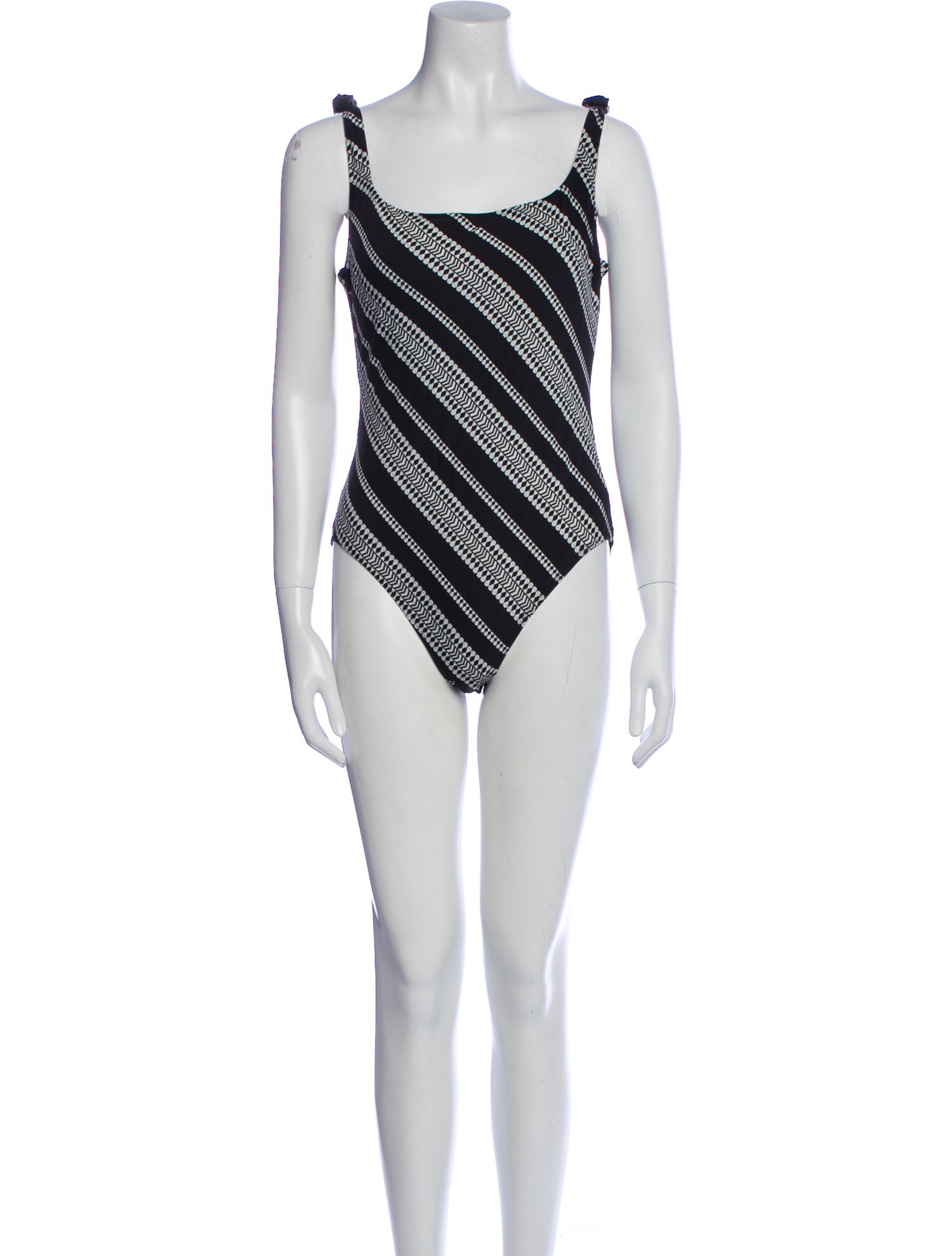 Lemlem Striped Embroidered Accent One-Piece w/ Tags