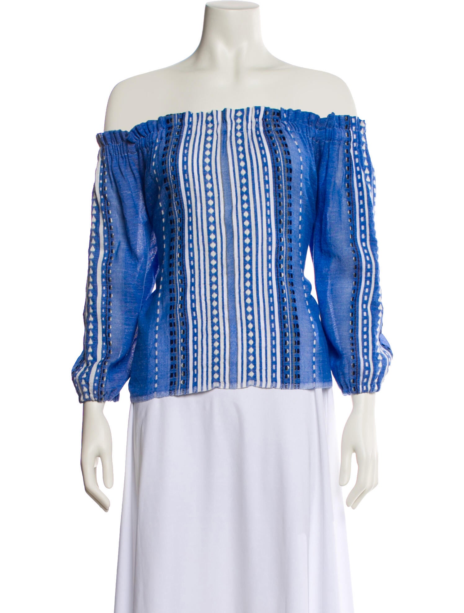 Lemlem Printed Off-The-Shoulder Blouse