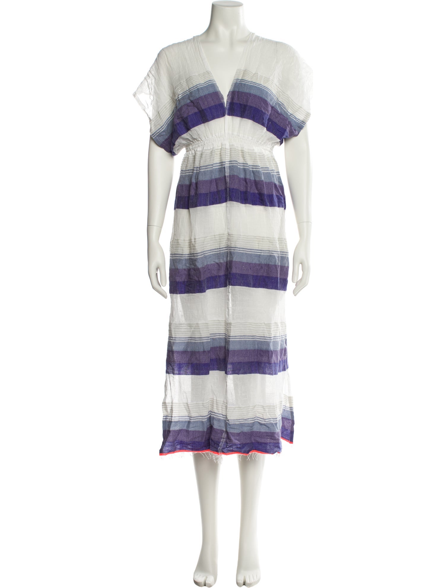 Lemlem Striped Midi Length Dress