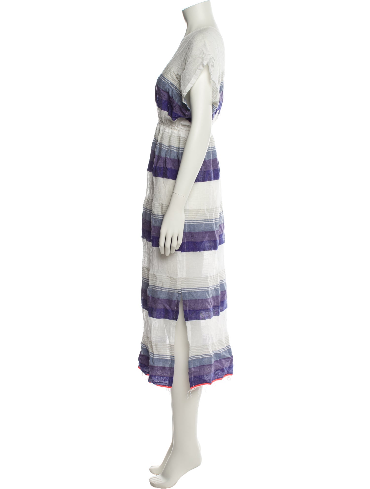 Lemlem Striped Midi Length Dress