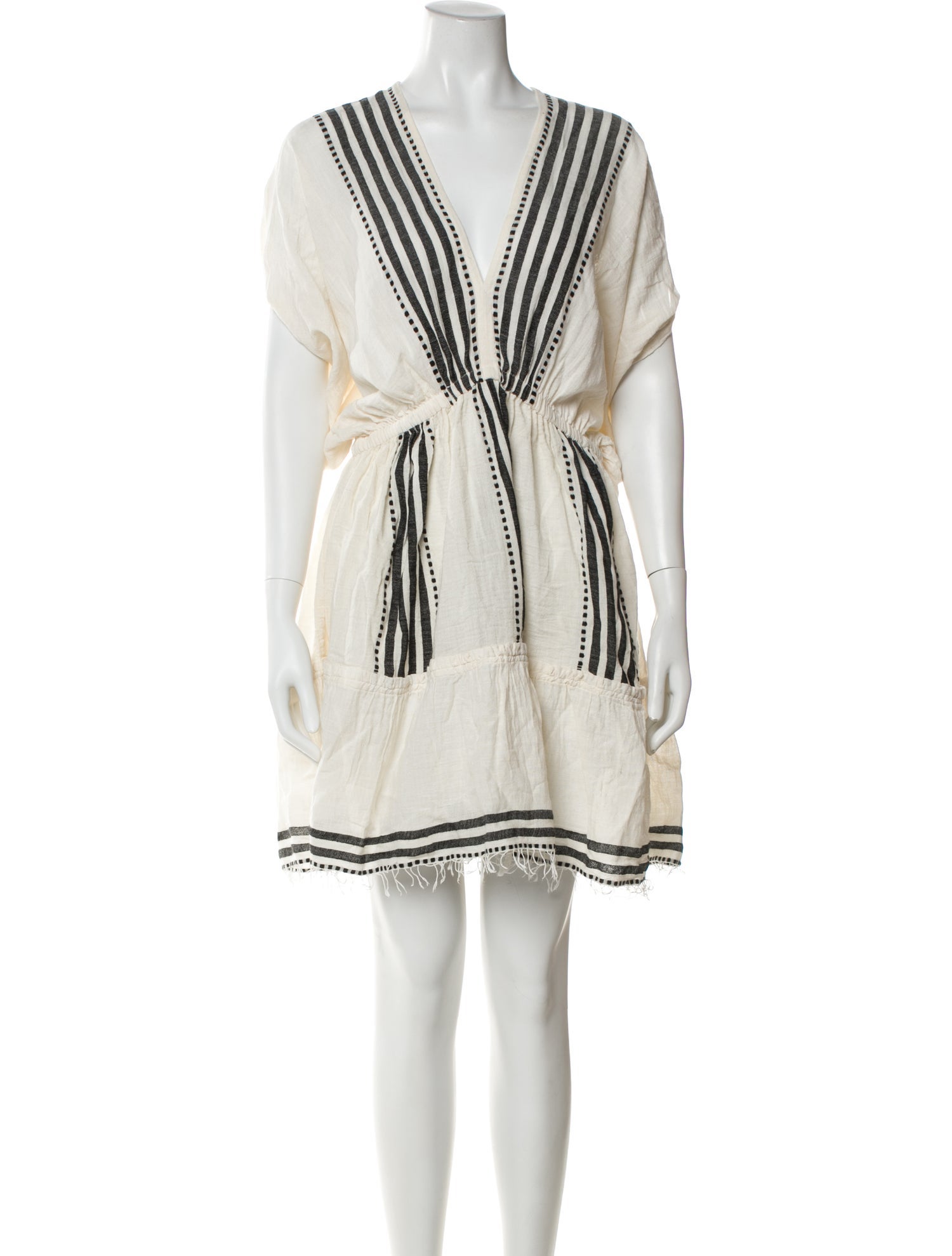 Lemlem V-Neck Mini Dress