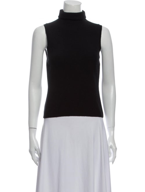 Malo Turtleneck Sleeveless Top Black