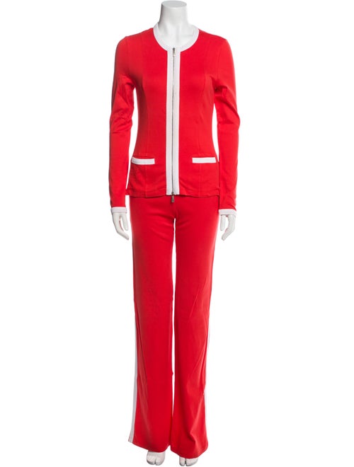 Malo Printed Grosgrain Trim Pant Set