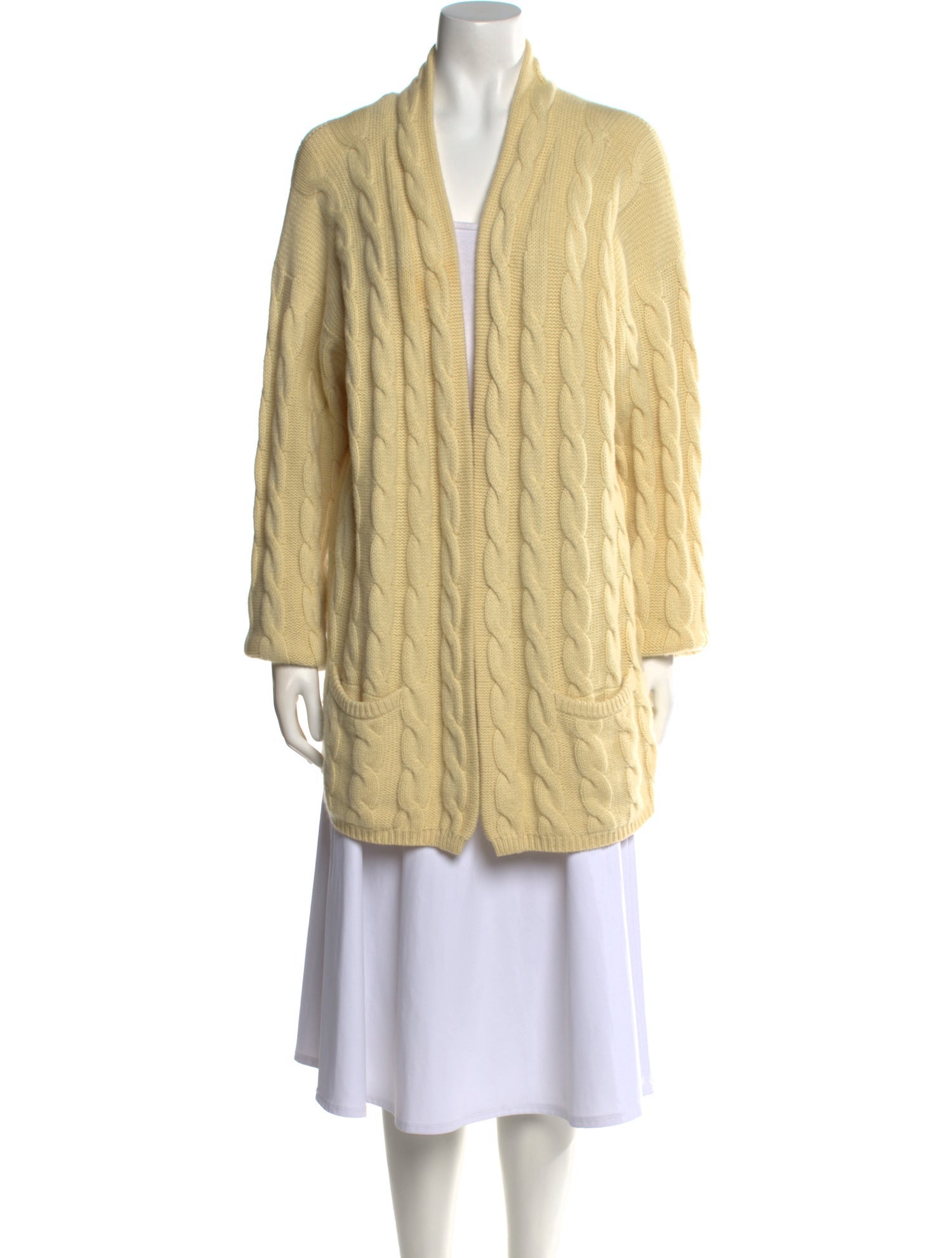 Malo Cashmere Open Front Sweater