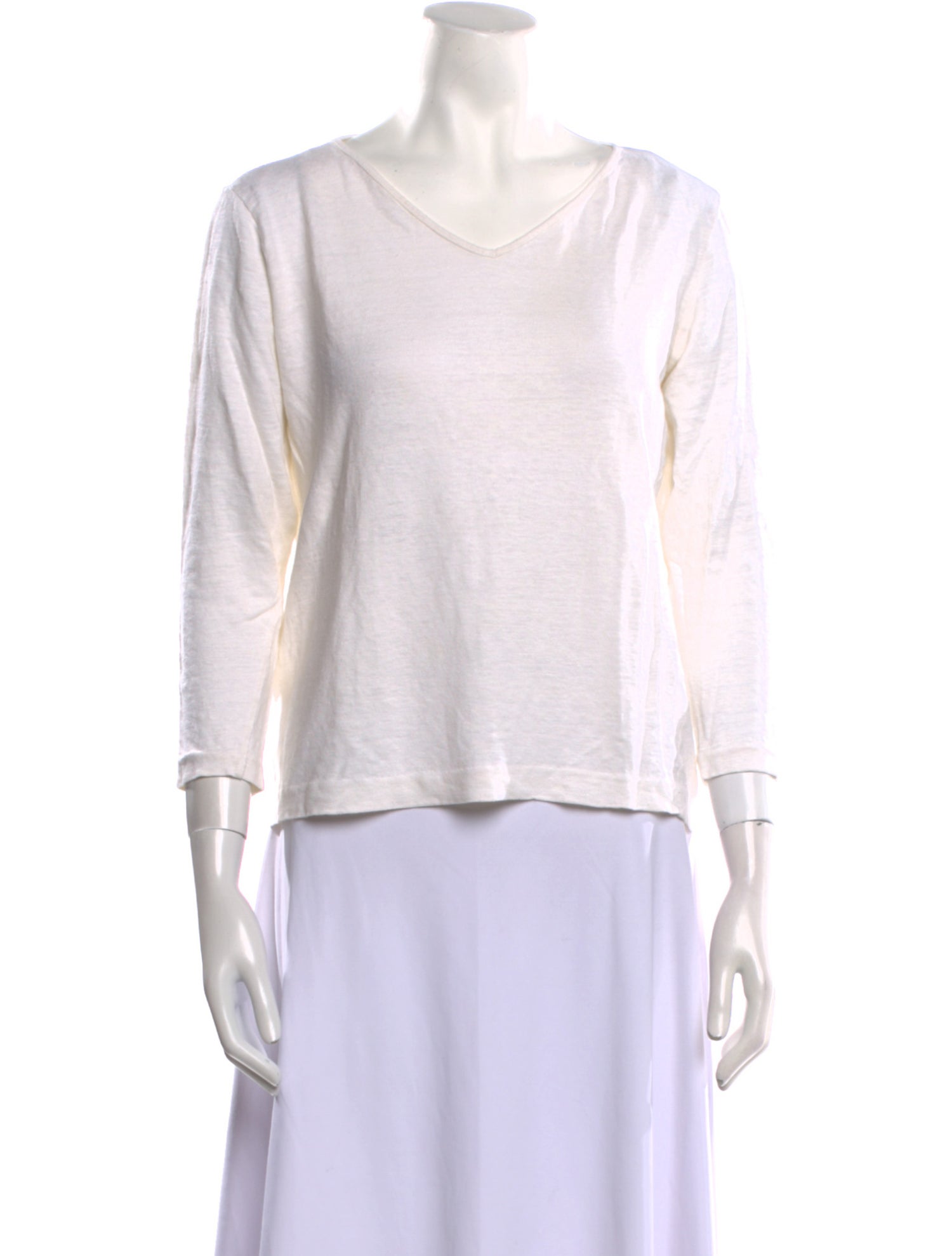 Malo Linen V-Neck T-Shirt