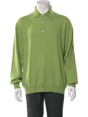 Malo Cashmere Mock Neck Polo Sweater