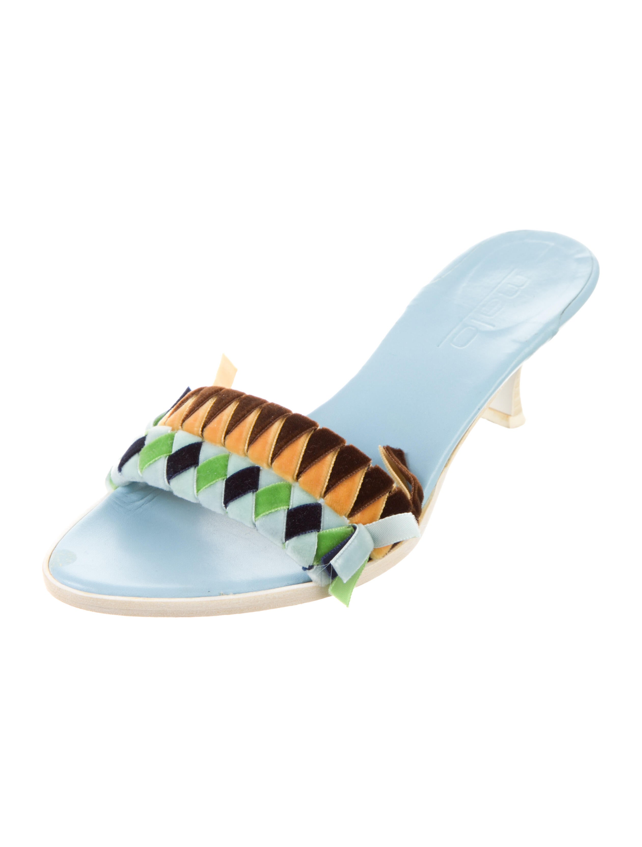 Malo Leather Printed Slides