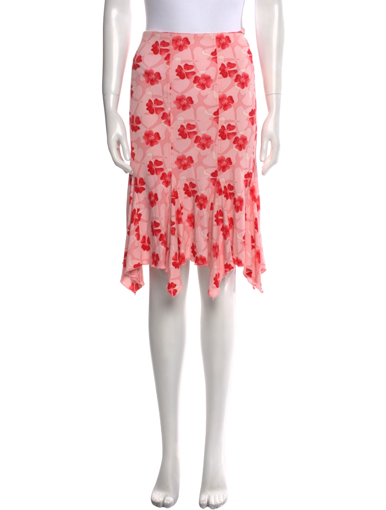 Malo Floral Print Knee-Length Skirt