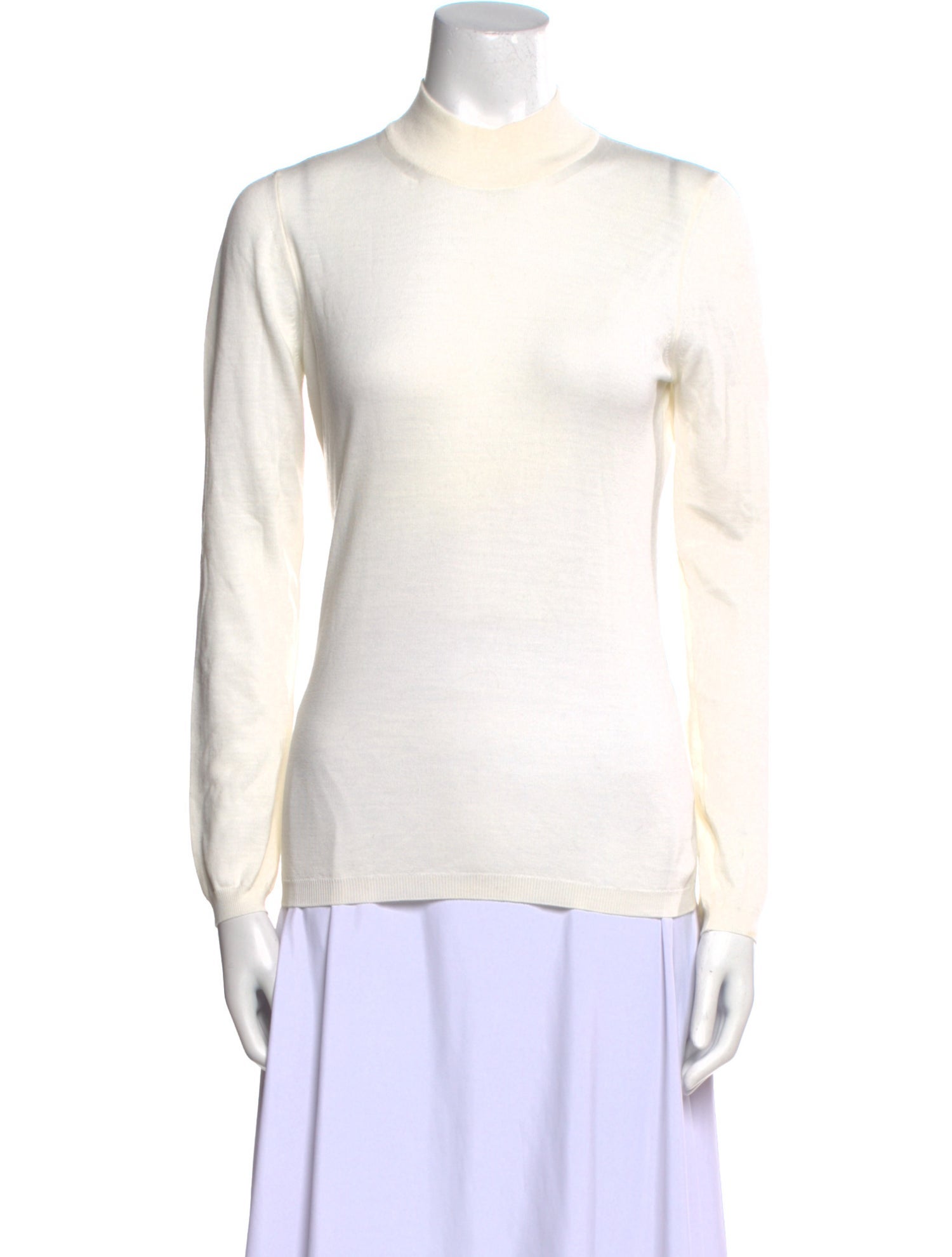 Malo Virgin Wool Mock Neck Sweater