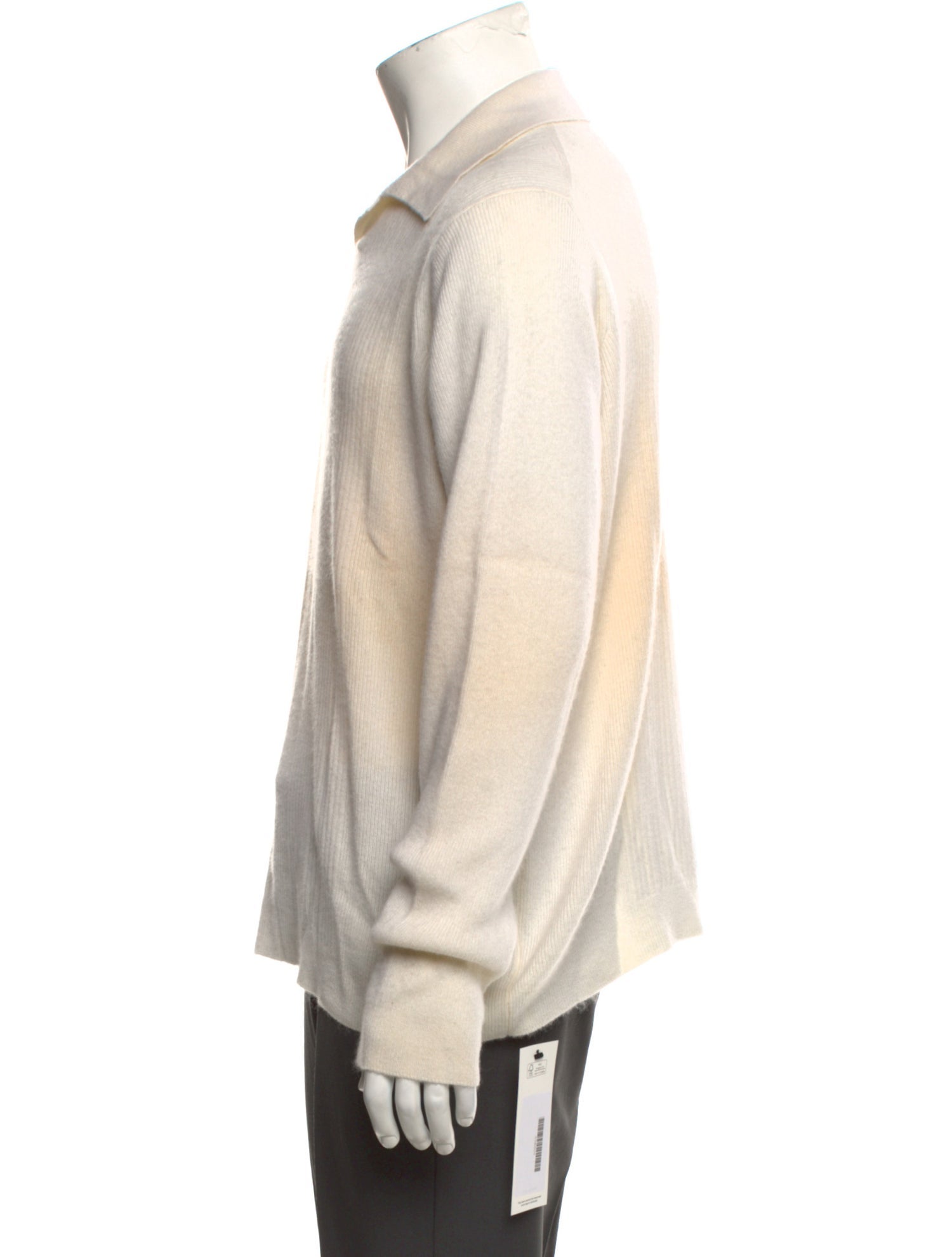 Malo Cashmere Mock Neck Polo Sweater