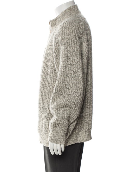 Malo Cashmere Tweed Pattern Cardigan