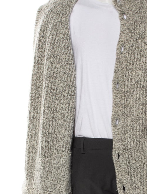 Malo Cashmere Tweed Pattern Cardigan