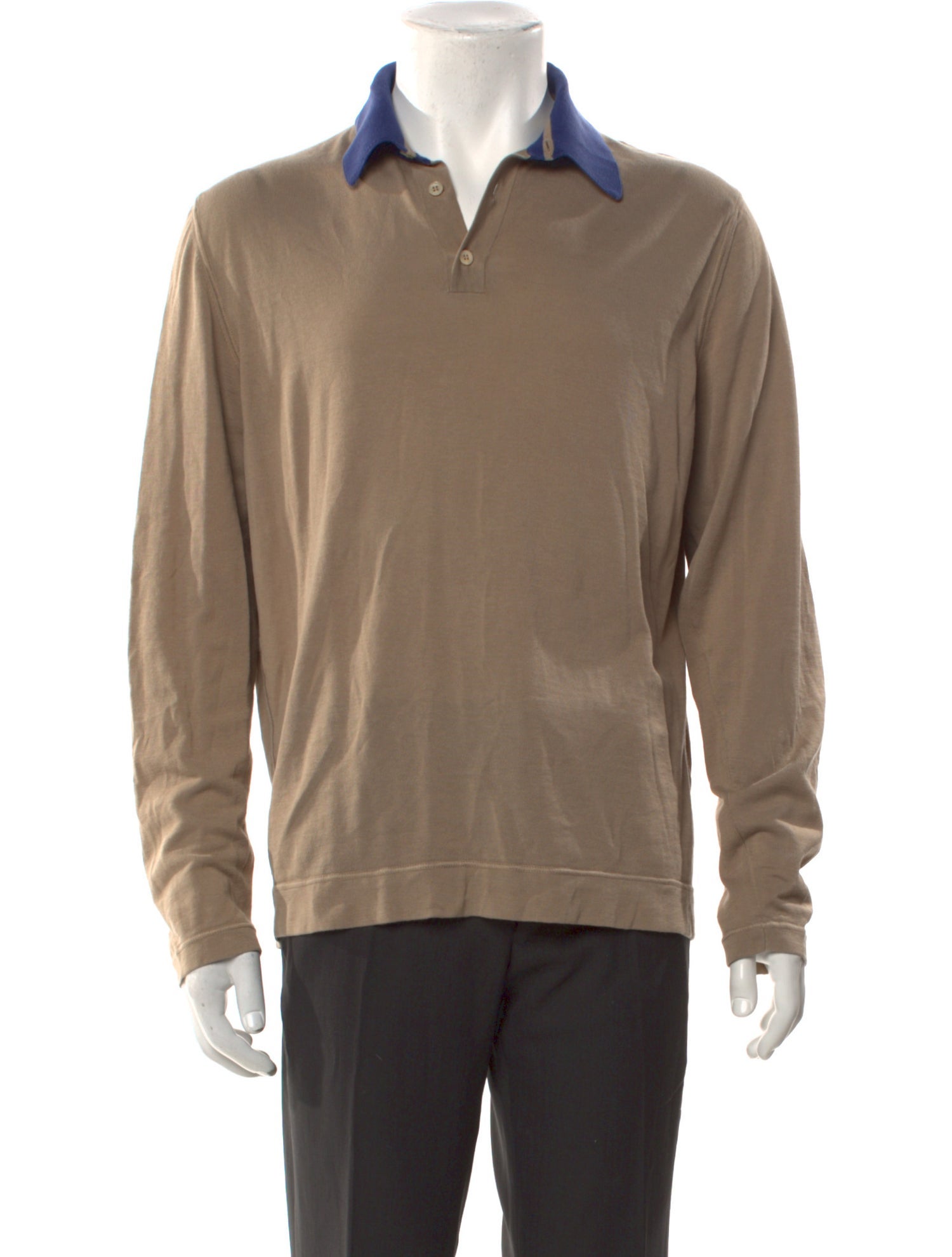 Malo Collar Long Sleeve Polo Shirt