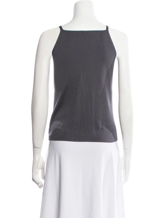 Malo Silk Square Neckline Top