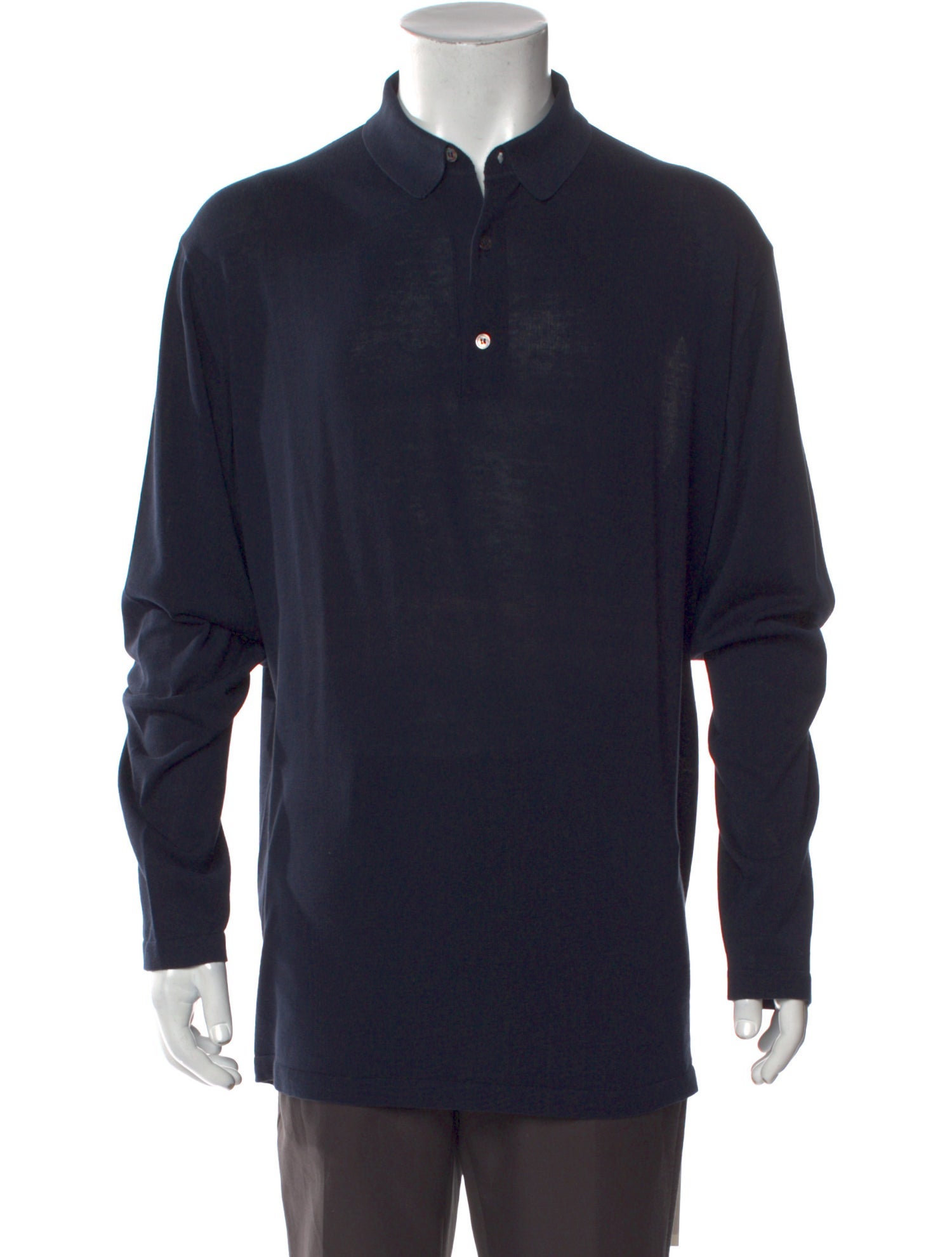 Malo Crew Neck Long Sleeve Polo Shirt