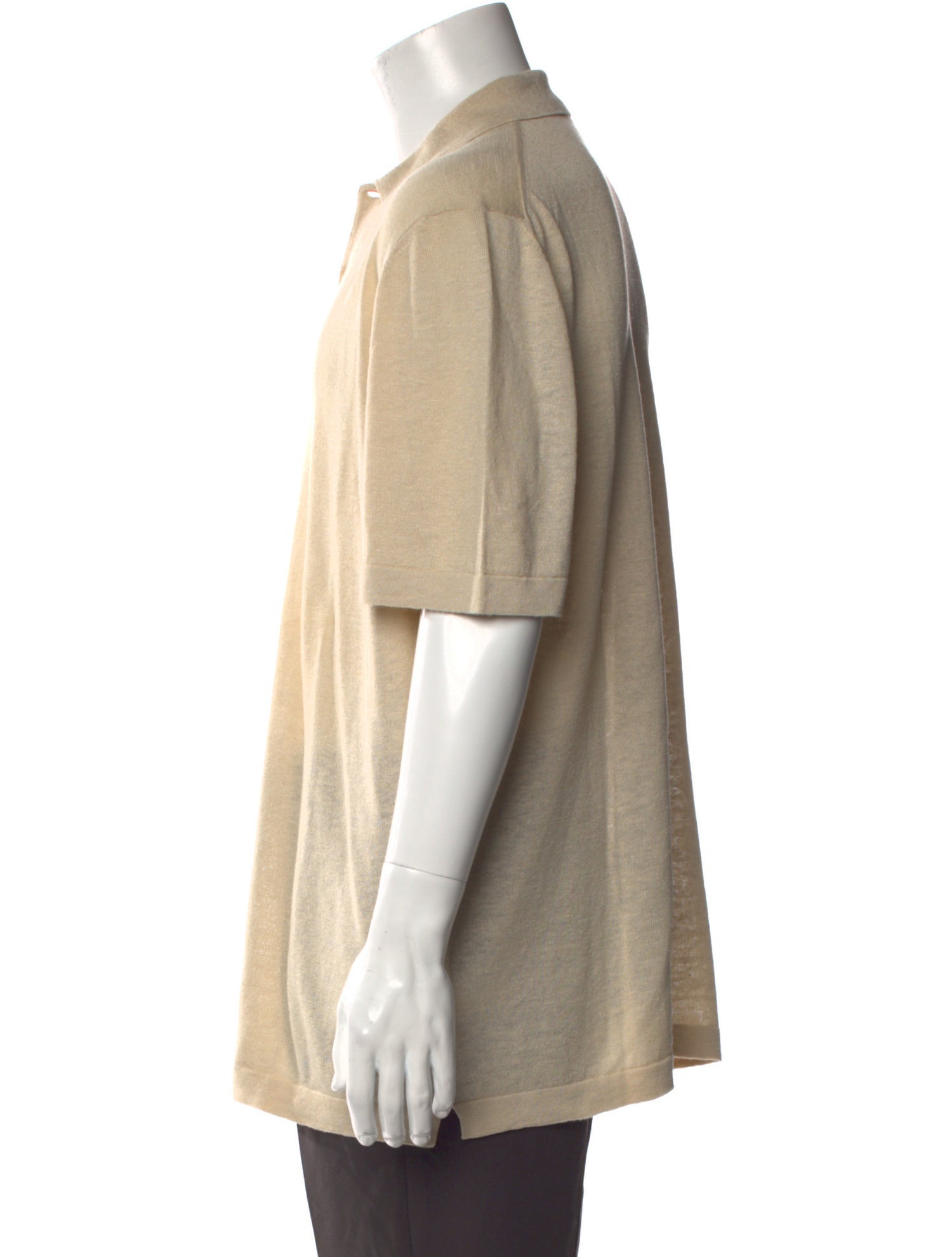 Malo Linen Crew Neck Polo Shirt