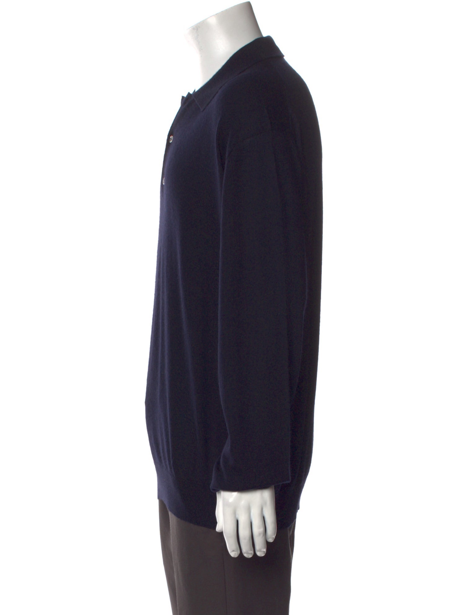 Malo Cashmere Collar Polo Sweater