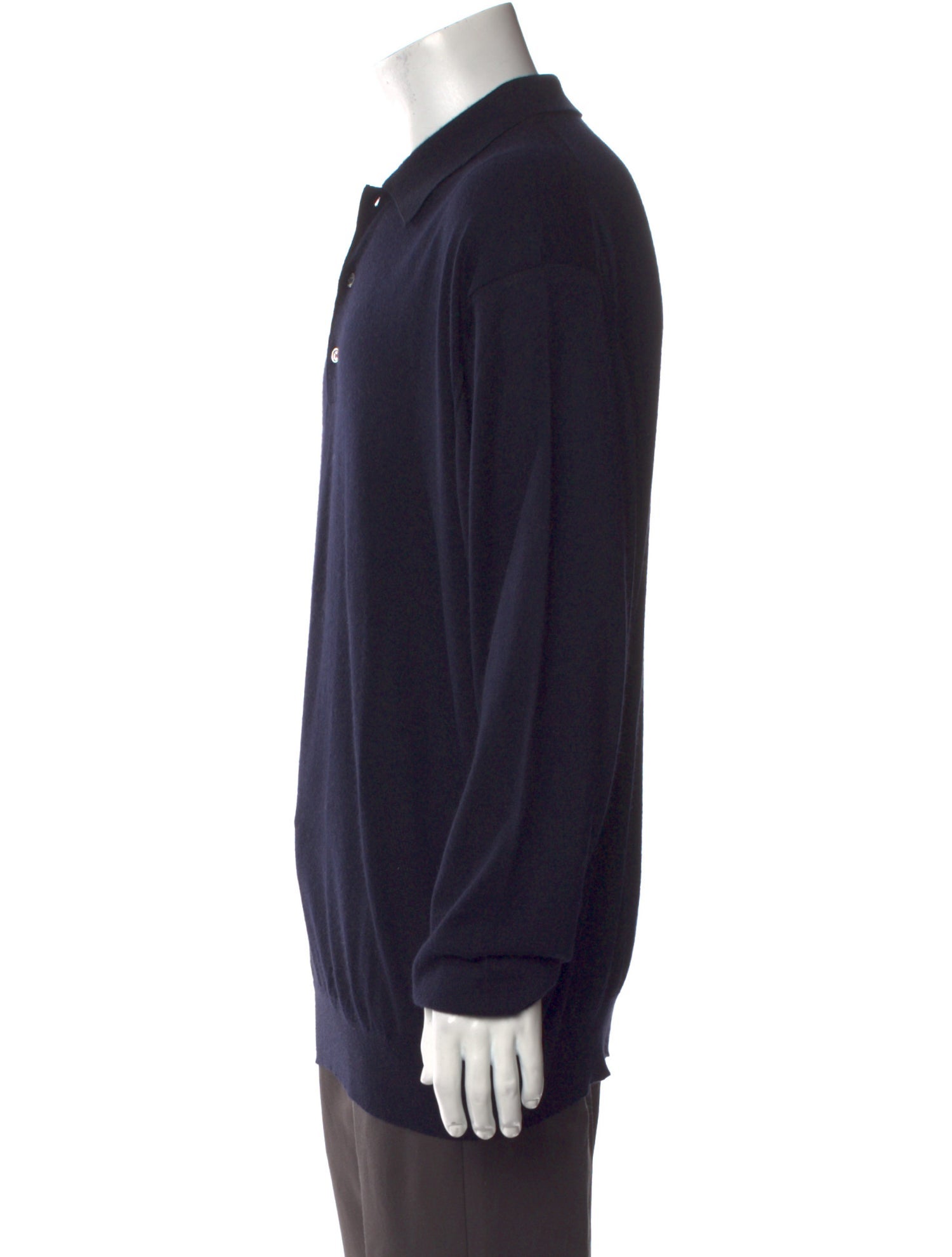 Malo Cashmere Mock Neck Polo Sweater