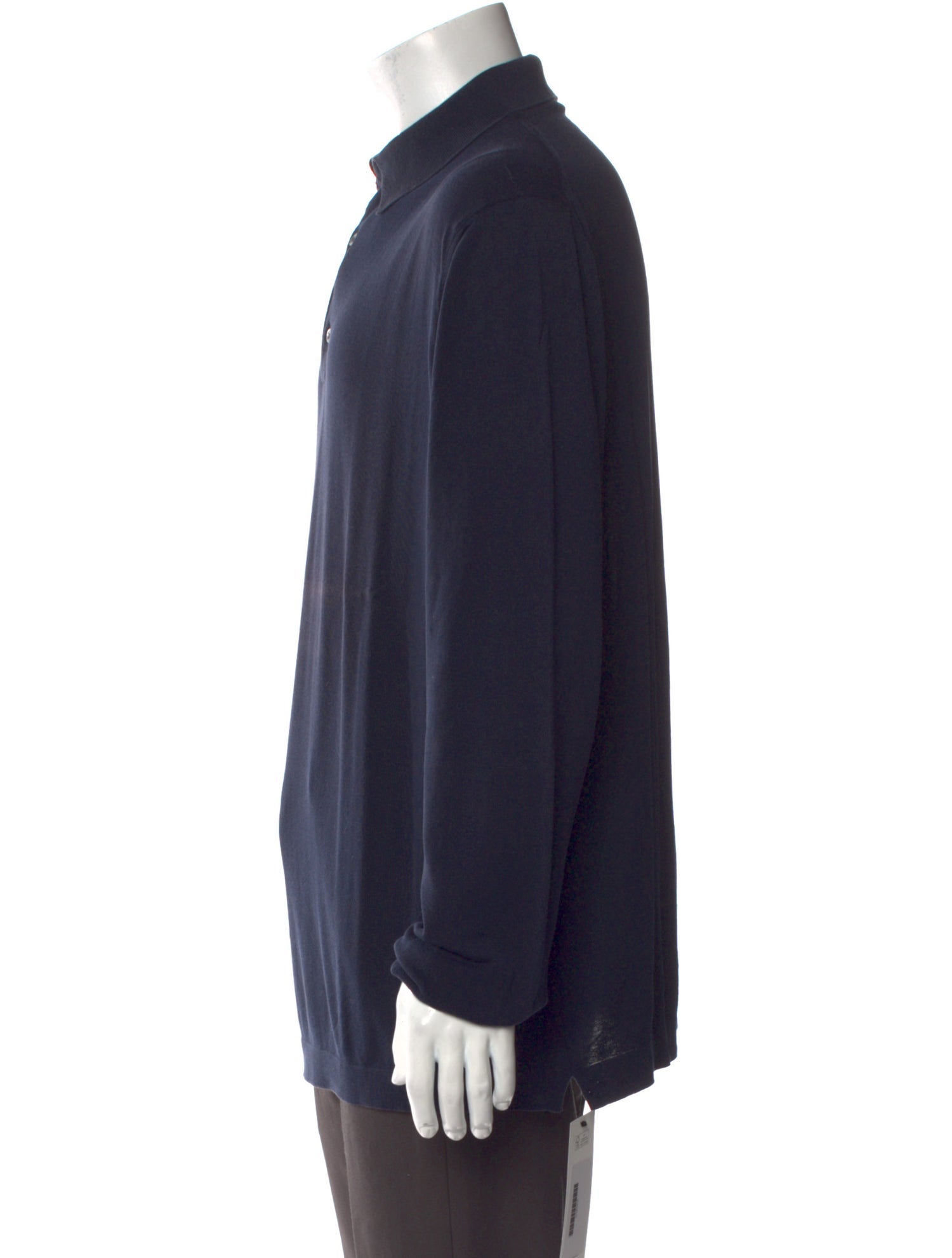 Malo Crew Neck Long Sleeve Polo Shirt