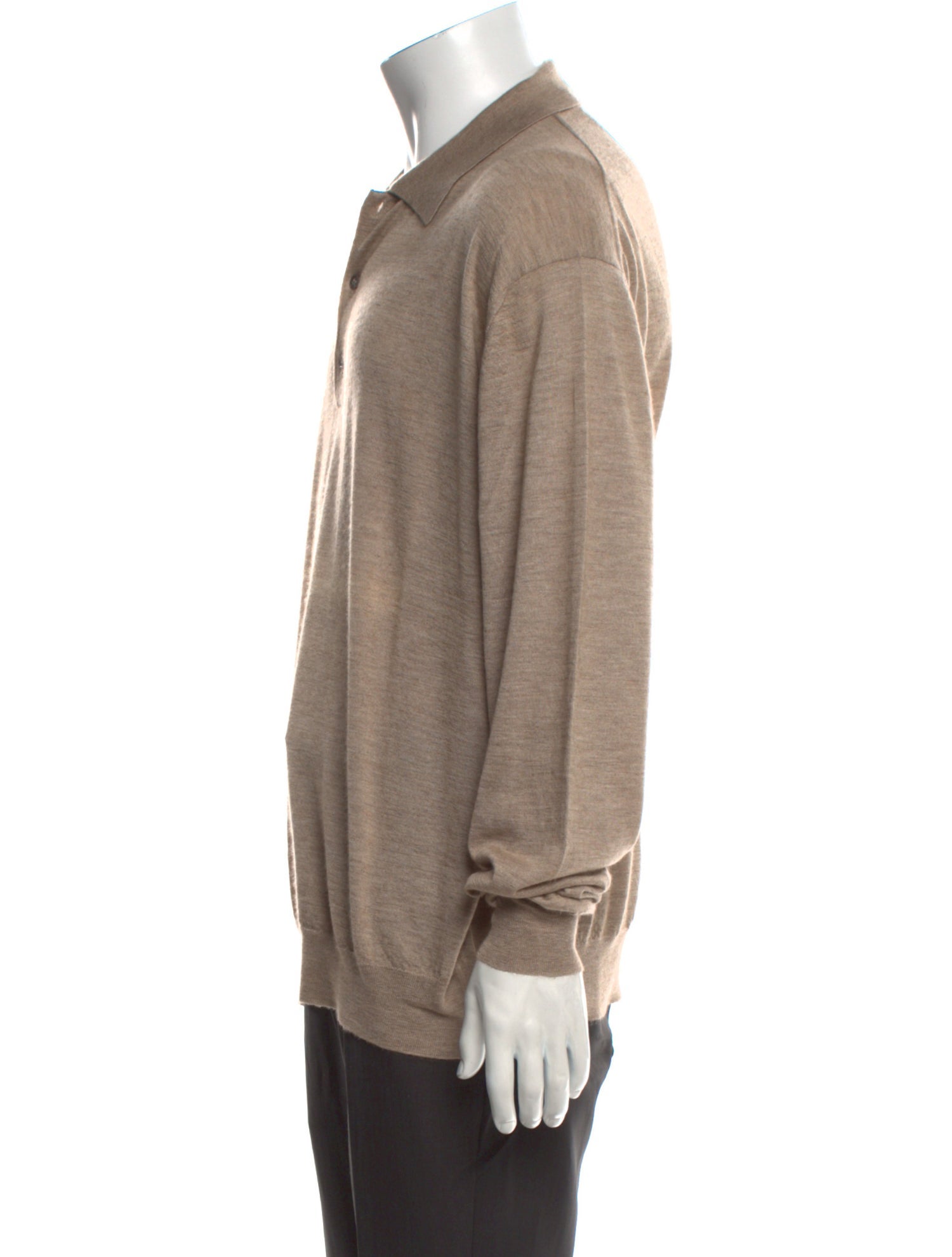 Malo Cashmere Collar Polo Sweater