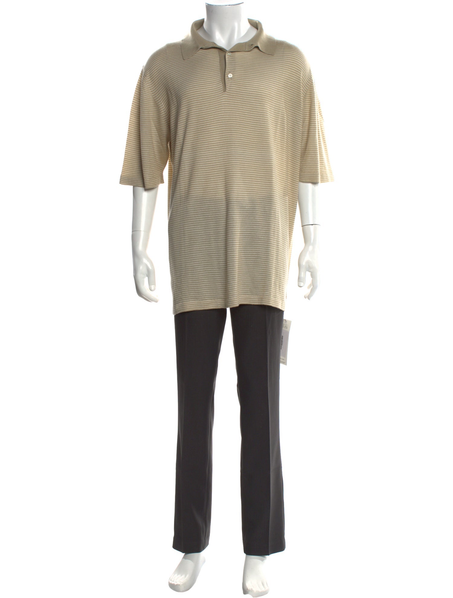 Malo Cashmere Striped Polo Shirt