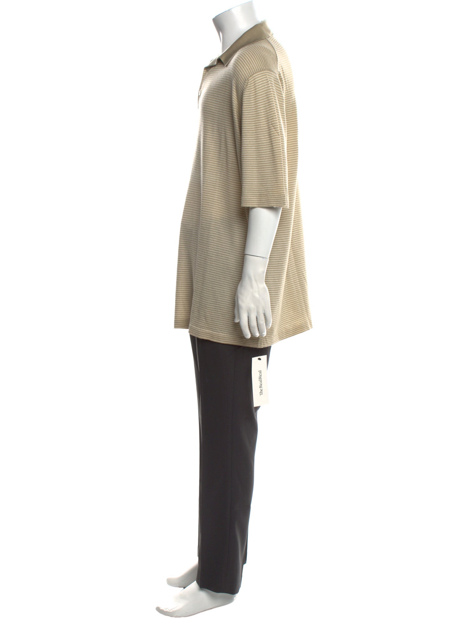 Malo Cashmere Striped Polo Shirt