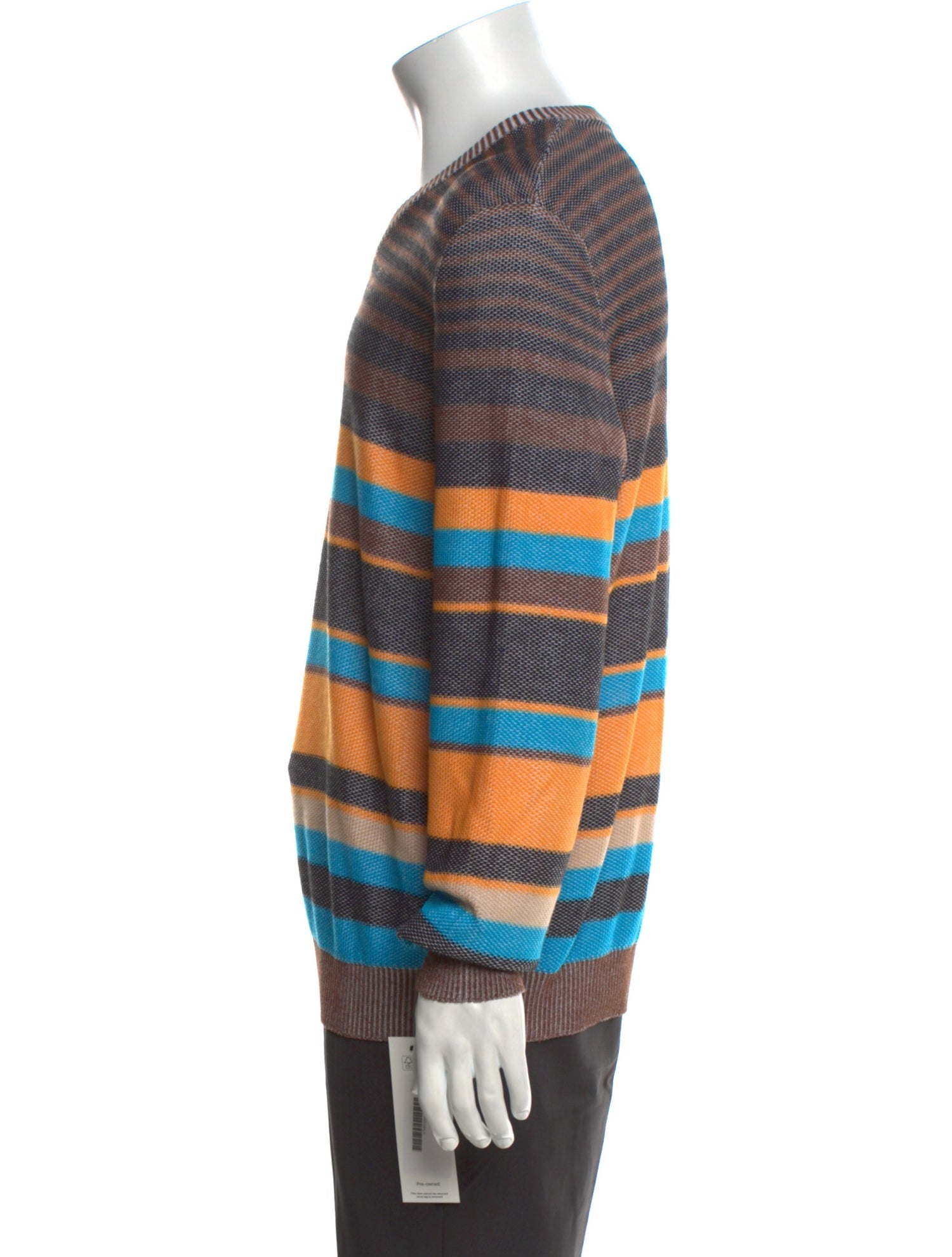 Malo Striped V-Neck Pullover